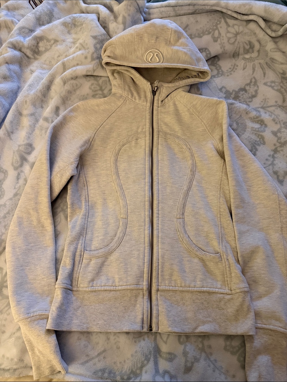 lululemon athletica Off White Full-Zip Hoodie